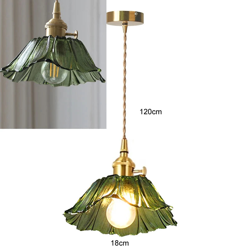 Retro Glazen Hanglamp E27 Voor Woonkamer, Keuken & Eettafel