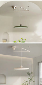 Franse LED Hanglamp – Verstelbare Chrome UFO Plafondlamp 15–30m²