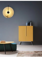 Ronde Marmeren Wandlamp – Nordic Minimalistisch LED Bedlamp