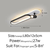 Moderne LED Plafondlamp met Spot – Zwart/Wit/Goud Dimbaar