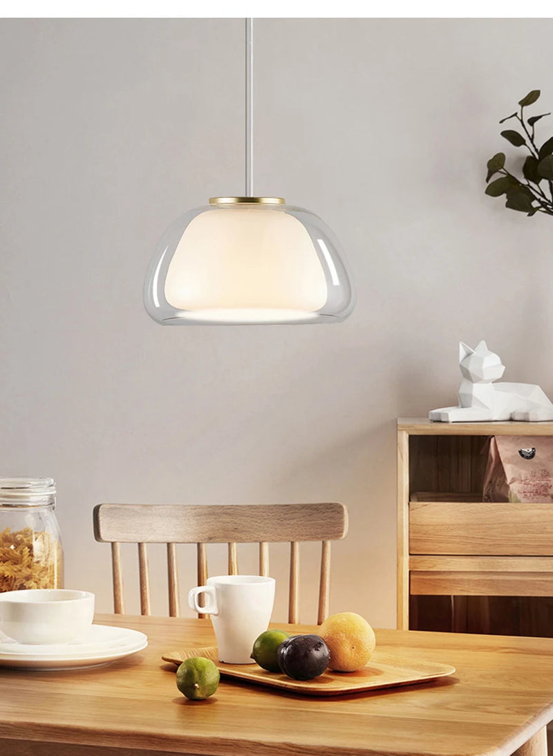 Hanglamp Glas Ø25/40cm Nordic Modern Voor Woon- & Eetkamer