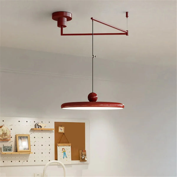 Franse LED Hanglamp – Verstelbare Chrome UFO Plafondlamp 15–30m²