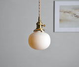 Japanse Keramische Hanglamp – Scandinavische Witte Plafondlamp E27