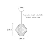 LED Hanglamp Zijde Wit Voor Woonkamer & Hotel