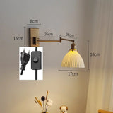 Nordic LED Wandlamp Keramiek – Moderne Sconce met Trekschakelaar