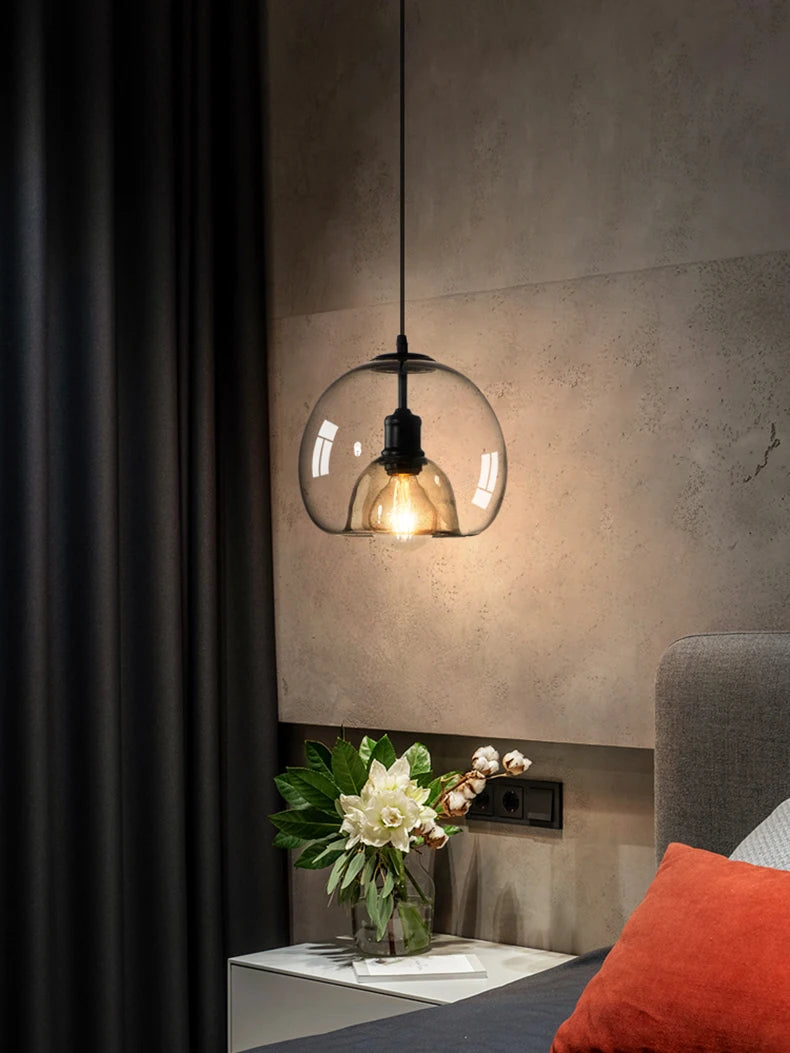 Nordic LED Hanglamp – Moderne E27 Plafondlamp voor Woonkamer & Eetkamer