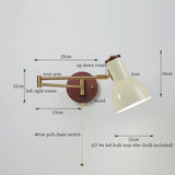 Nordic LED Wandlamp Ivory – Moderne Wandlamp met Trekschakelaar