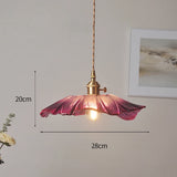 Vintage Bloem Hanglamp Glas E27 Voor Woonkamer, Slaapkamer & Bedside