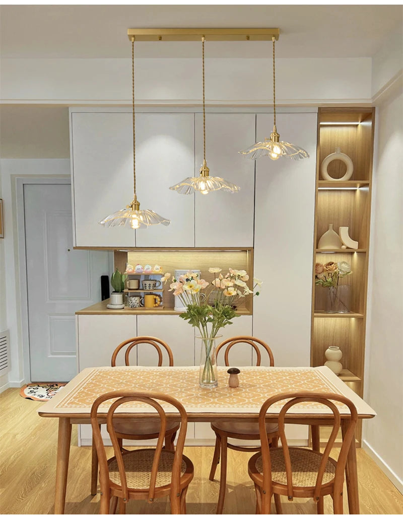 Retro Glazen Hanglamp E27 Voor Woonkamer, Keuken & Eettafel