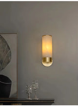 Albast Marmeren Wandlamp – Luxe Messing LED Sconce Modern