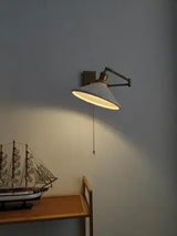 Nordic LED Wandlamp Keramiek – Moderne Sconce met Trekschakelaar