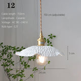 Japanse Keramische Hanglamp – Scandinavische Witte Plafondlamp E27
