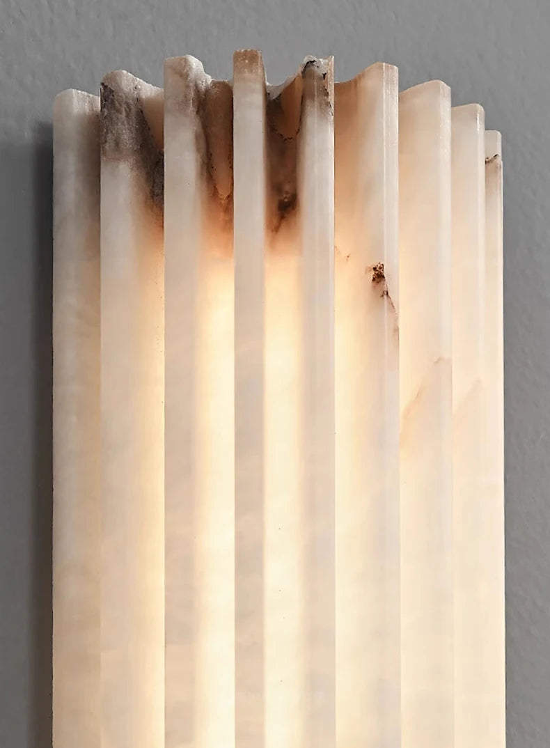Marmeren Wandlamp – Luxe LED Art Deco Slaapkamer & Badkamer