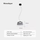 Nordic LED Hanglamp van Glas – Kleurrijke Moderne Plafondlamp