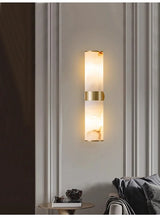 Albast Marmeren Wandlamp – Luxe Messing LED Sconce Modern