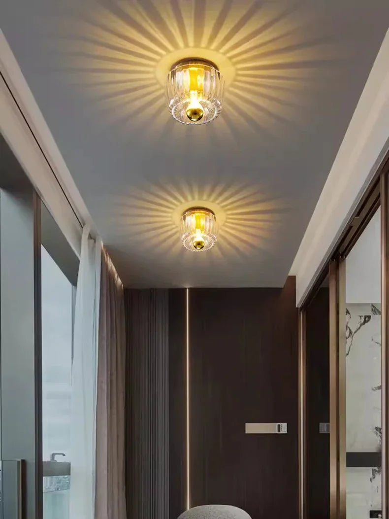 Nordic Wandlamp Glas LED Bauhaus Design – Goud/Zilver
