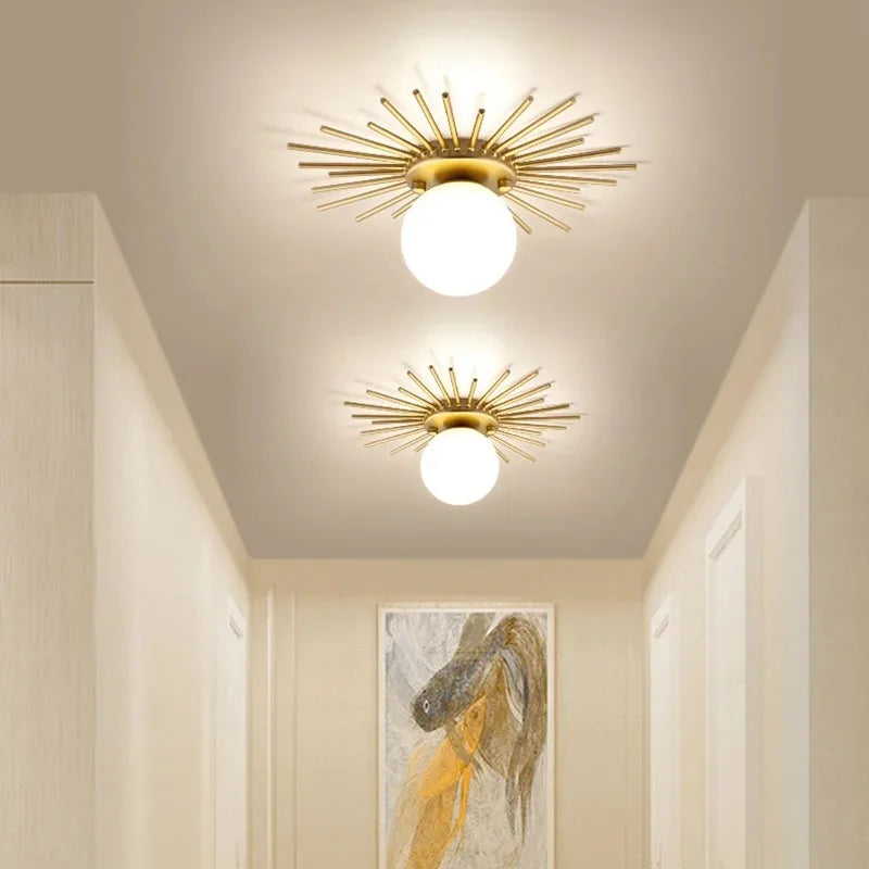 Gouden Plafondlamp – Lotusblad Design LED G9 Ø25/35cm