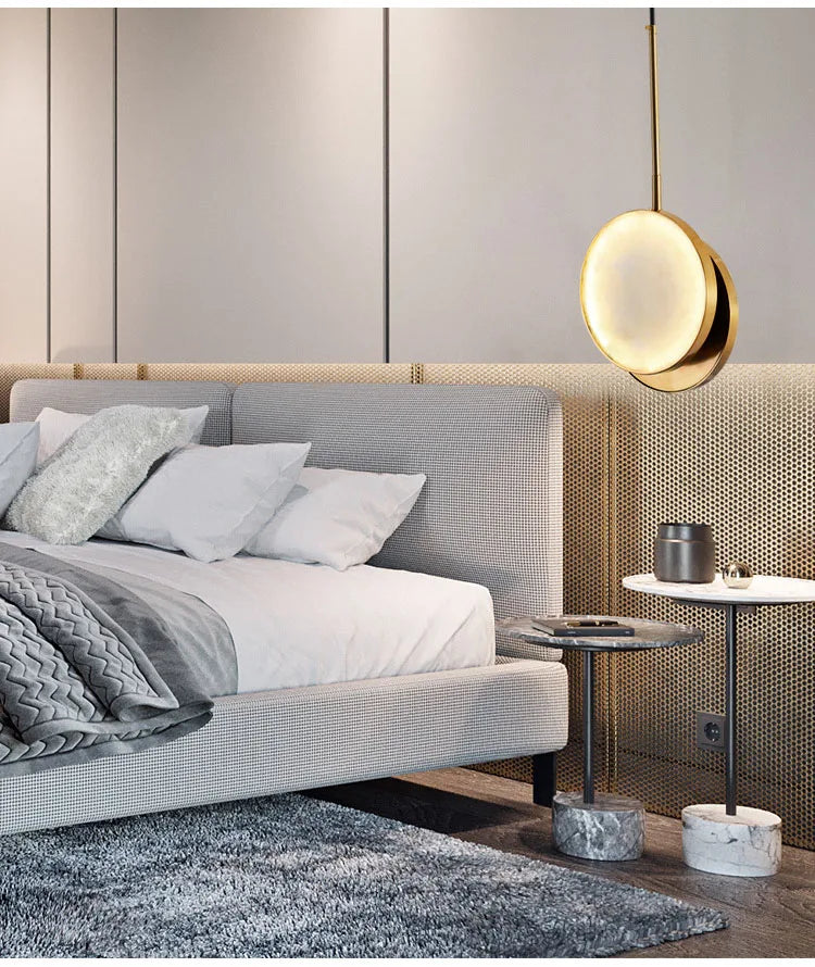 Round Marble Wall Lamp