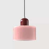 Vintage Kleine Hanglamp Glas-in-Lood – Roze/Oranje/Groen/Wit – E27