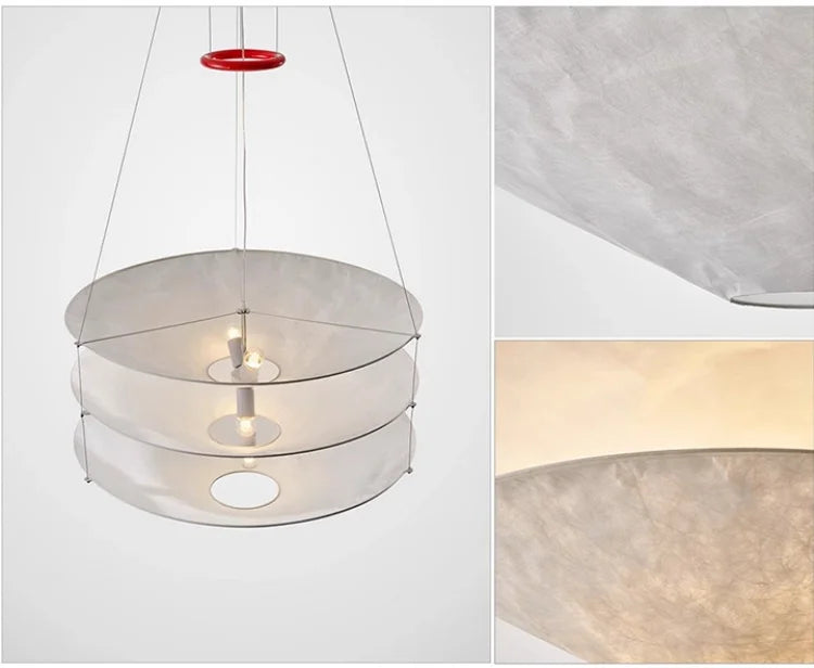 Scandinavische Papieren Hanglamp E27 5-Lichts Voor Woonkamer & Keuken