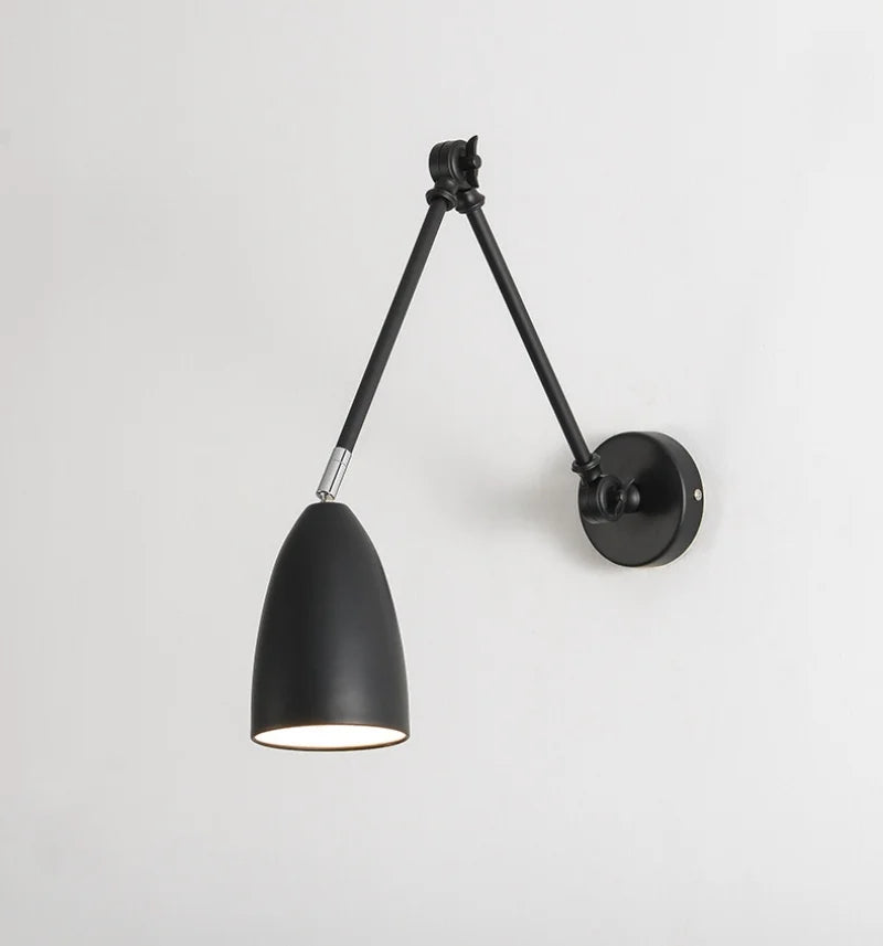 Nordic LED Wandlamp met Lange Arm – Minimalistische Bedlamp Loft
