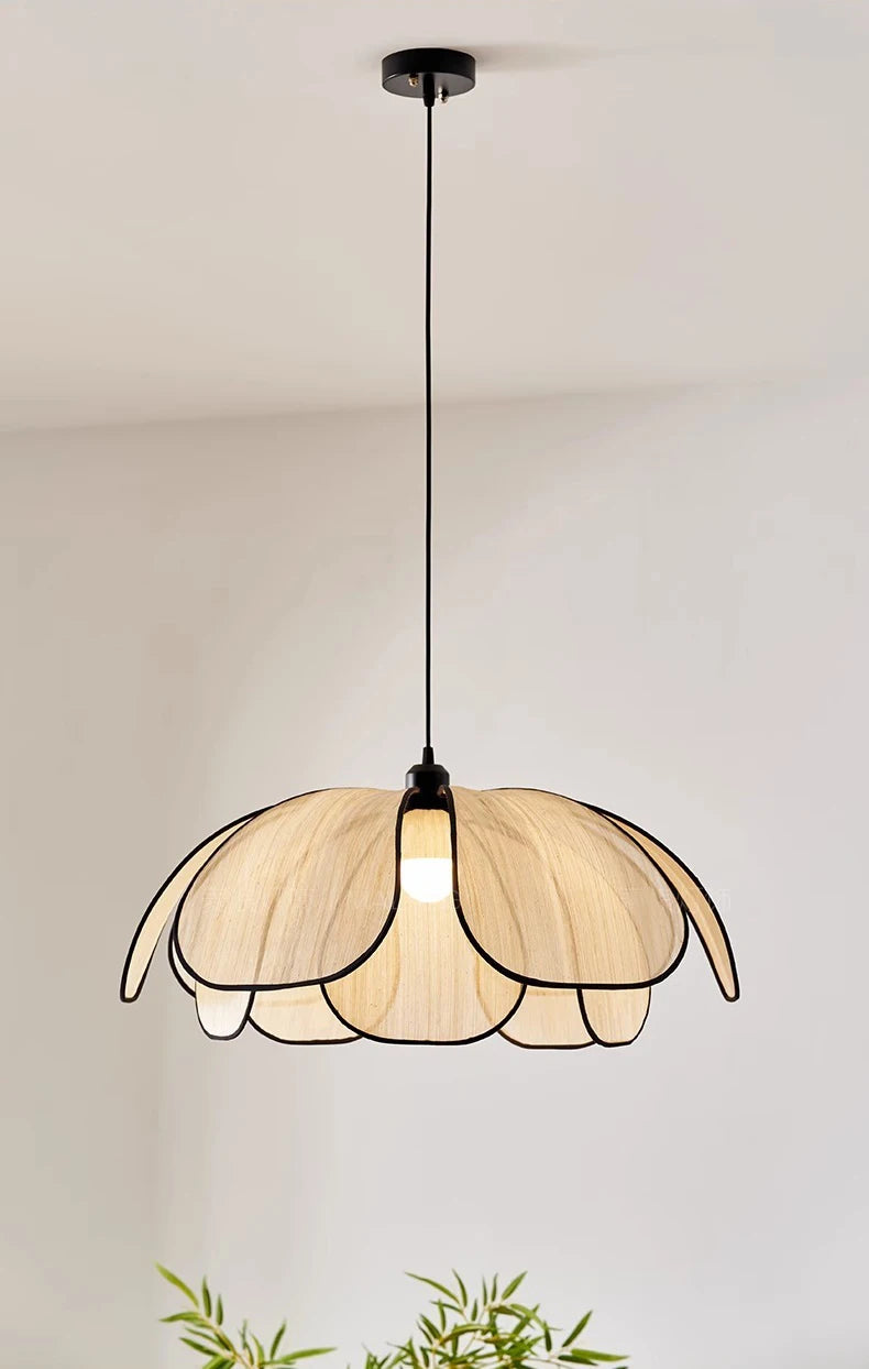Vintage Lotus Hanglamp Handgeweven E27 Voor Woonkamer & Slaapkamer