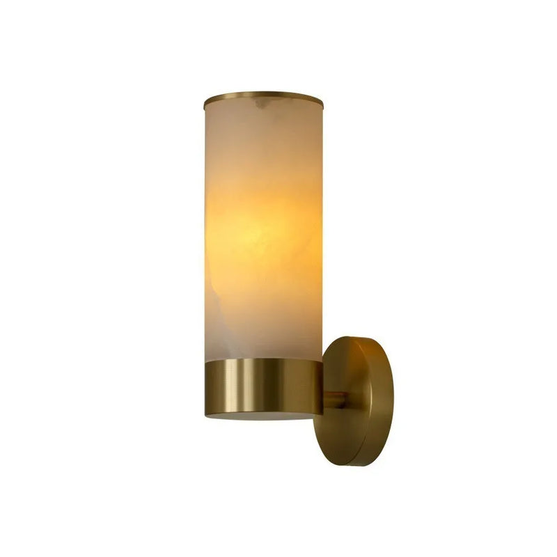 Albast Marmeren Wandlamp – Luxe Messing LED Sconce Modern