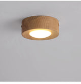 Houten Plafondlamp Walnoot/Essen – LED Spot Ø3-5m² Modern
