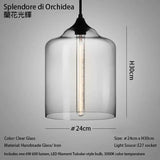 Caren Nordic Hanglamp – Handgemaakt Glas LED Filament Pendant Light