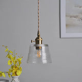 Nordic Japans Glazen Hanglamp Polished Copper Voor Slaapkamer & Eettafel