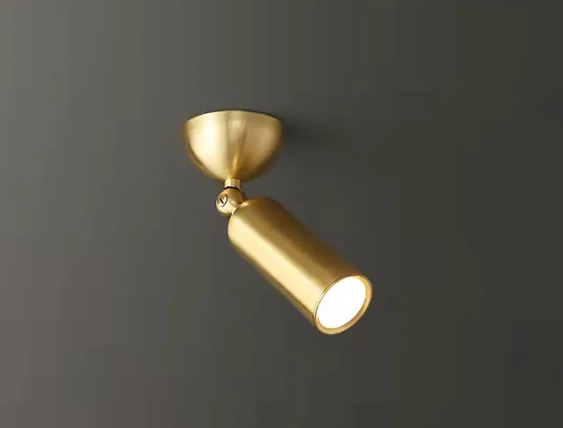 Koperen LED Wandlamp – Moderne Bedlamp, Draaibaar, Goud/Zwart