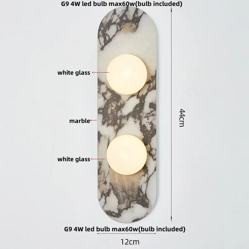 Wabi-Sabi Wandlamp – Bulgari Luxe Steen LED Waterproof Buitenlamp