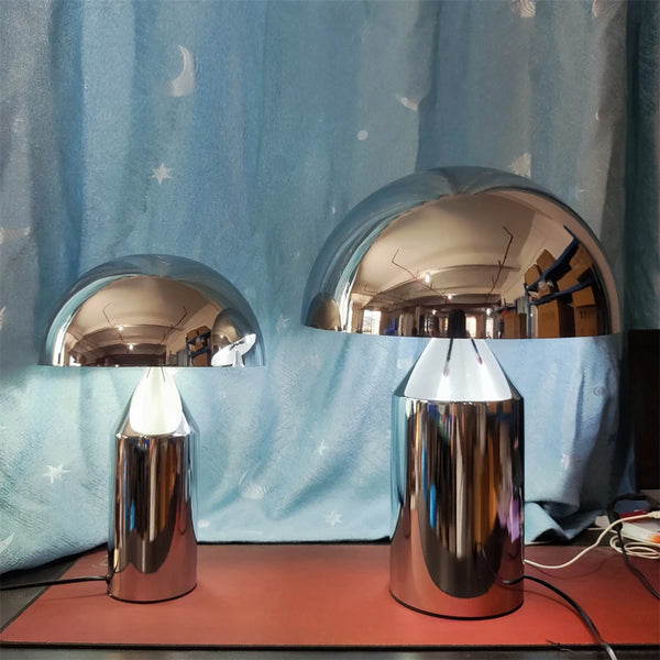 Paddenstoel Tafellamp – Chroom Design – Aluminium E14
