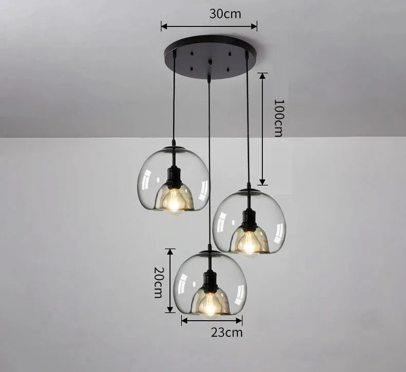 Aurora Glass Pendant Light