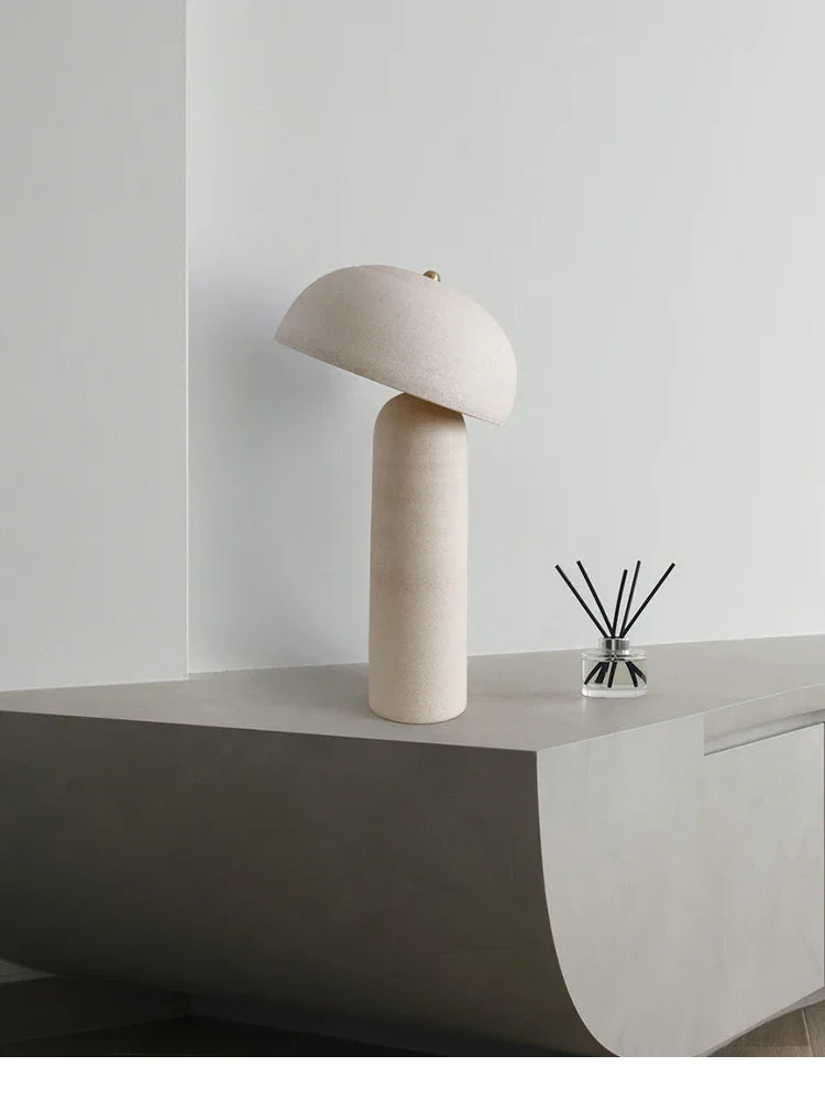 Wabi-Sabi Tafellamp – Japanse Keramiek Potvorm G9 LED Designlamp