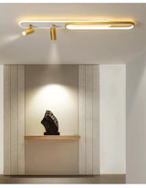 Moderne LED Plafondlamp met Spot – Zwart/Wit/Goud Dimbaar
