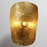 Minimalistische Koperen Hanglamp in Lotusblaad Ontwerp