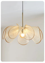 Vintage Stoffen Plafondlamp Wabi Sabi Hanglamp – E27 LED
