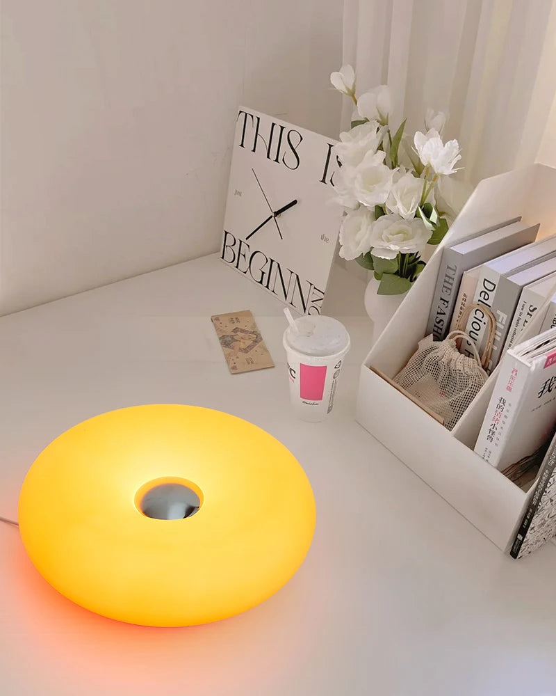 Bauhaus Tafellamp LED USB – Bedlamp Donut Design Nachtlamp