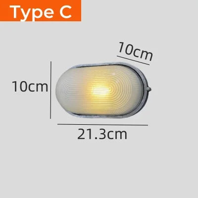 Retro Buiten Wandlamp LED E27 – IP65 Waterdicht Vintage Sconce
