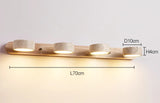 Travertin Wandlamp Rotatie – Natuursteen & Hout LED Bedlamp