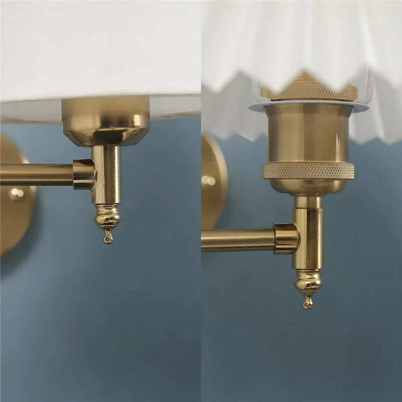 Nordic Wandlamp LED Opvouwbaar Zwart/Goud Voor Slaapkamer & Studie