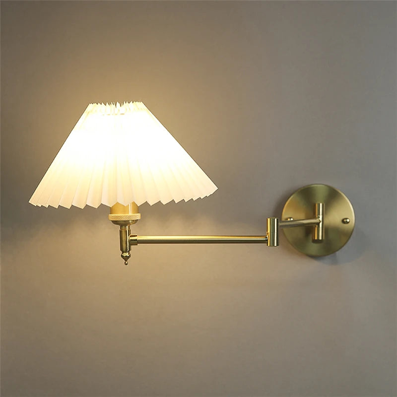 Nordic Wandlamp LED Opvouwbaar Zwart/Goud Voor Slaapkamer & Studie