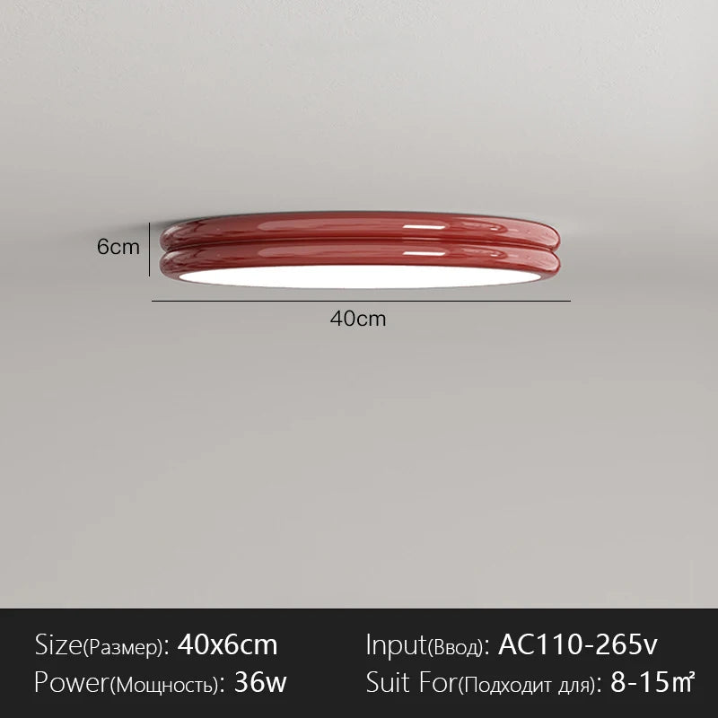 Bauhaus Plafondlamp Groen LED Voor Woonkamer, Slaapkamer & Keuken