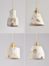TerraLume LED Hanglamp – Moderne Terrazzo & Koper Designlamp