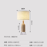 Moderne Gele Marmeren Tafellamp – Wabi Sabi Design voor Woonkamer