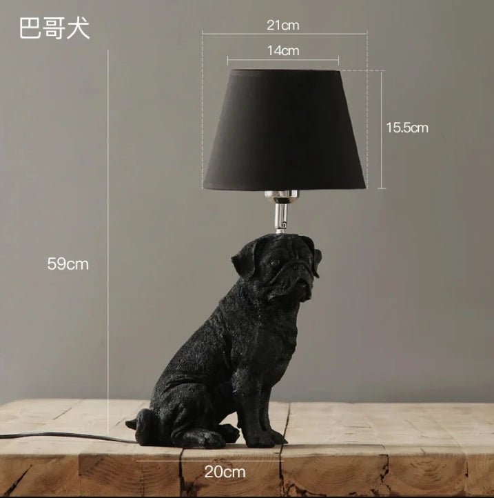 Denemarken Puppy Tafellamp E27 LED Voor Kinderkamer & Slaapkamer