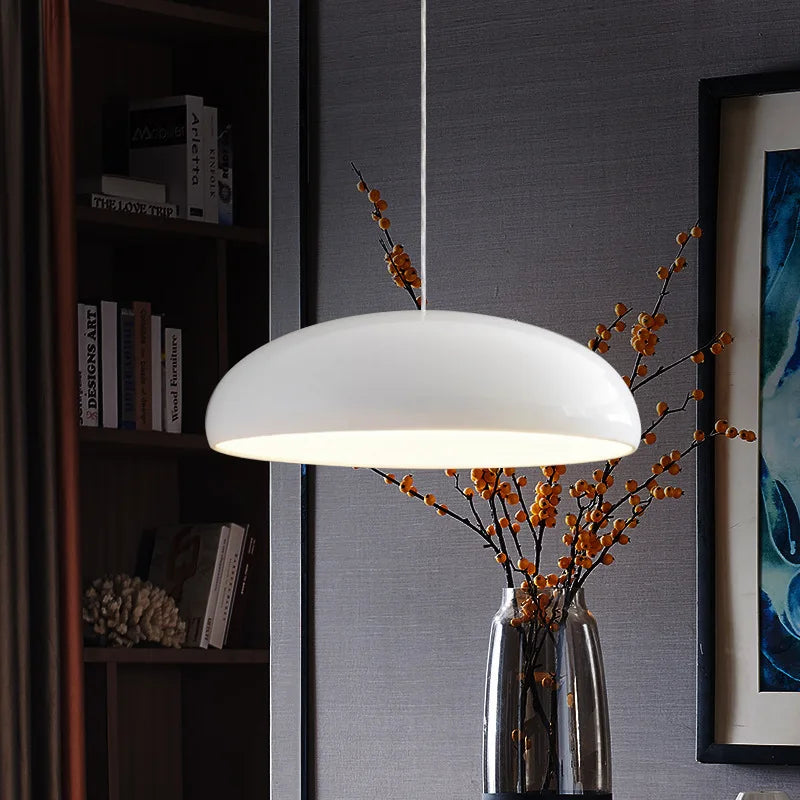 Nordic LED Hanglamp Rond Aluminium Zwart Wit Rood Groen Oranje