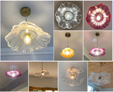 Vintage Bloem Hanglamp Glas E27 Voor Woonkamer, Slaapkamer & Bedside