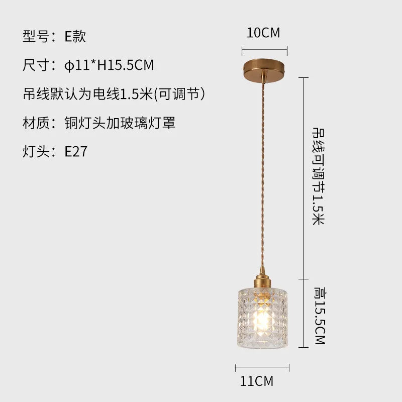 Moderne Glas Hanglamp Voor Slaapkamer, Keuken & Eetkamer Nordic